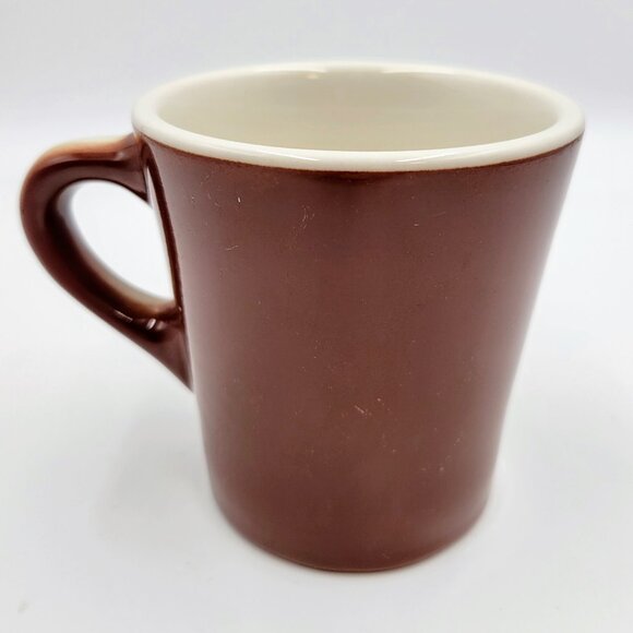 Vintage Mug Cup Restaurant Ware Brown Read - Picture 1 of 10